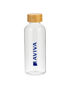 Ziggs 650 ml recycled plastic bottle with dark blue logo